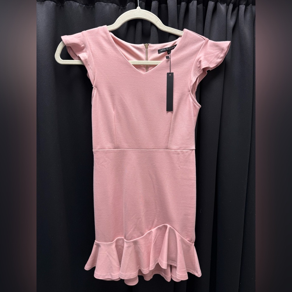 NWT Miss Behave Fiona Kids Pink Dress